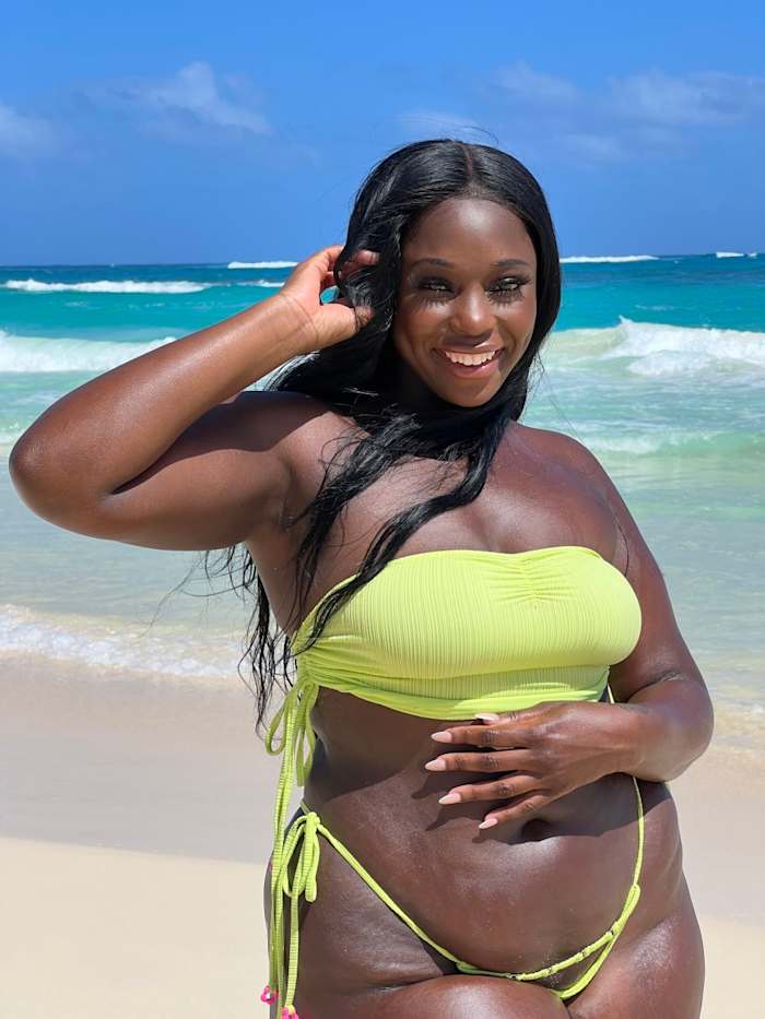 BTS on set in the Dominican Republic with Hillory Fields.